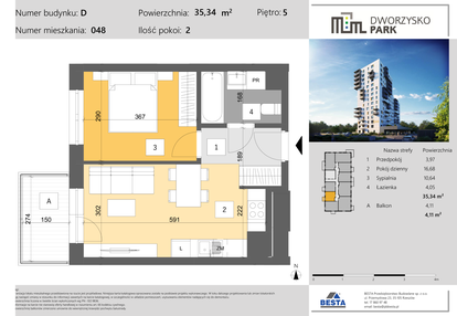 Mieszkanie w inwestycji: Dworzysko Park - Etap III