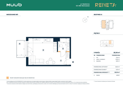 Mieszkanie w inwestycji: Reneta