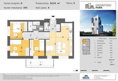 Mieszkanie w inwestycji: Dworzysko Park - Etap III
