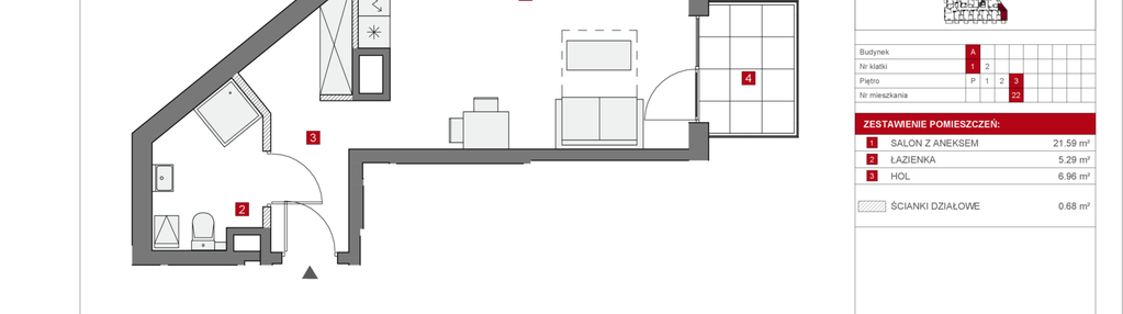 Mieszkanie w inwestycji: Dzielnica Mieszkaniowa Metro Zachód - etap 6