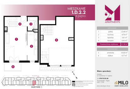 Mieszkanie w inwestycji: 2M Apartments etap IV