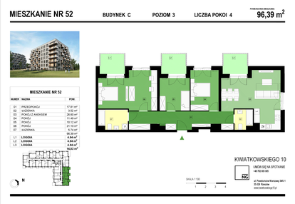 Mieszkanie w inwestycji: Panorama Kwiatkowskiego River II