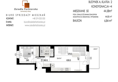 Mieszkanie w inwestycji: Osiedle Farbiarska