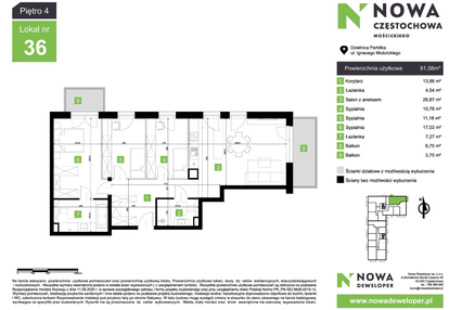 Mieszkanie w inwestycji: Nowa Częstochowa Mościckiego
