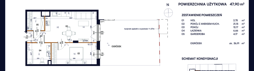 Mieszkanie w inwestycji: Kacpury Residence