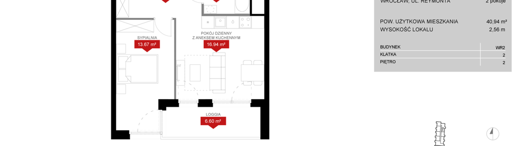 Mieszkanie w inwestycji: Przystań Reymonta