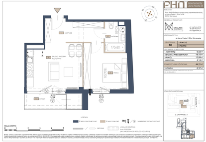 Mieszkanie w inwestycji: Apartamenty Jana Pawła 34