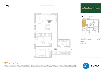 Mieszkanie w inwestycji: Ananasowa