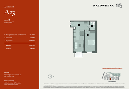Mieszkanie w inwestycji: Mazowiecka 115
