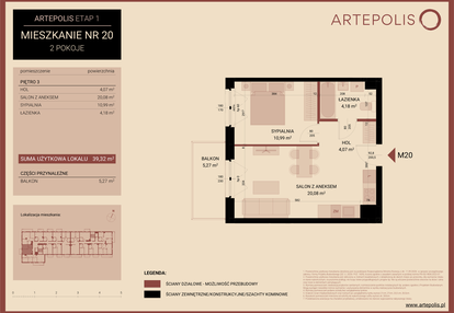 Mieszkanie w inwestycji: Artepolis