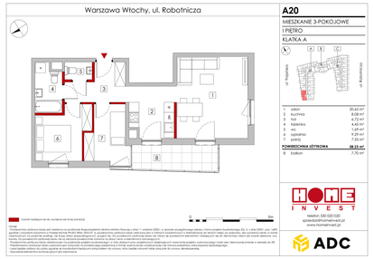 Mieszkanie w inwestycji: Zakątek Włochy