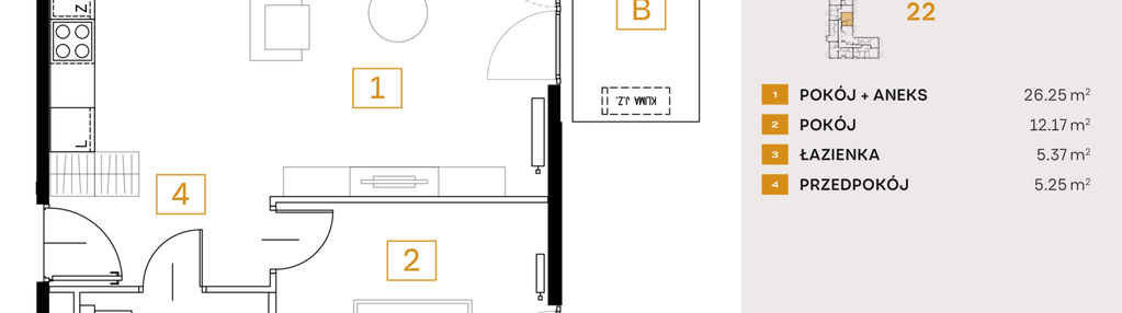 Mieszkanie w inwestycji: Osiedle Fi bud. 22, 24
