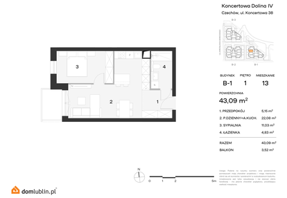 Mieszkanie w inwestycji: Koncertowa Dolina