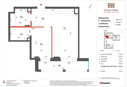 Mieszkanie w inwestycji: Stalowa Form 43.45