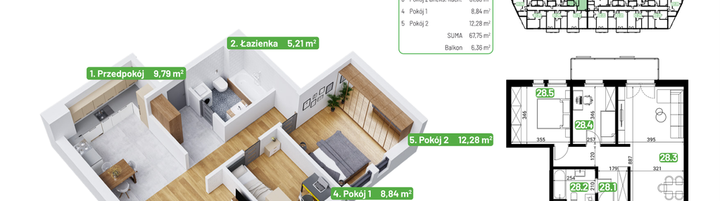 Mieszkanie w inwestycji: Zielone Tarasy
