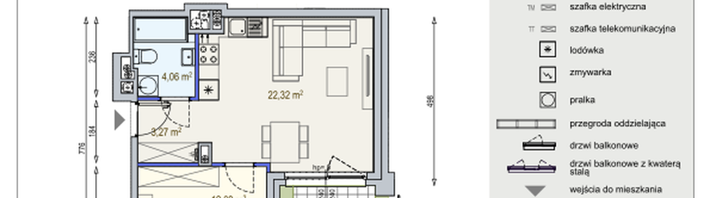Mieszkanie w inwestycji: Modern Mokotów bud. F1 i F2