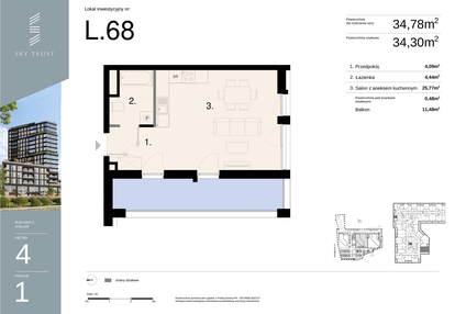 Mieszkanie w inwestycji: Sky Trust etap II - Apartamenty inwestycyjne