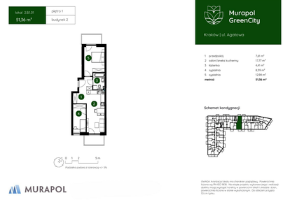 Mieszkanie w inwestycji: Murapol GreenCity bud. 2