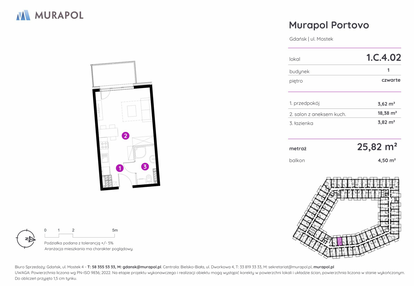 Mieszkanie w inwestycji: Murapol Portovo etap II