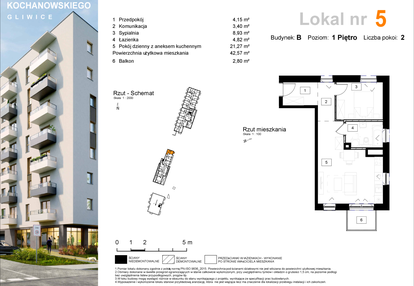 Mieszkanie w inwestycji: Osiedle Kochanowskiego - Gliwice