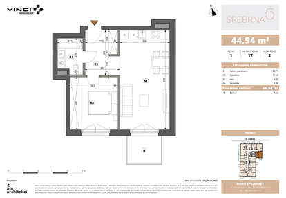 Mieszkanie w inwestycji: Srebrna 5