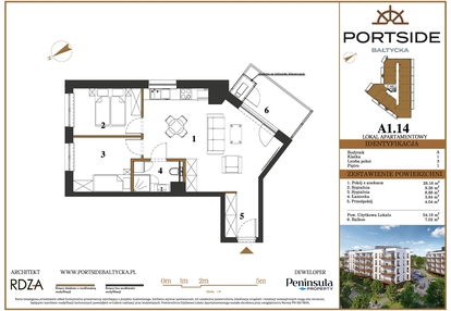 Mieszkanie w inwestycji: Portside Bałtycka
