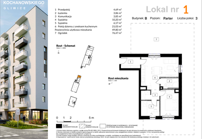 Mieszkanie w inwestycji: Osiedle Kochanowskiego - Gliwice