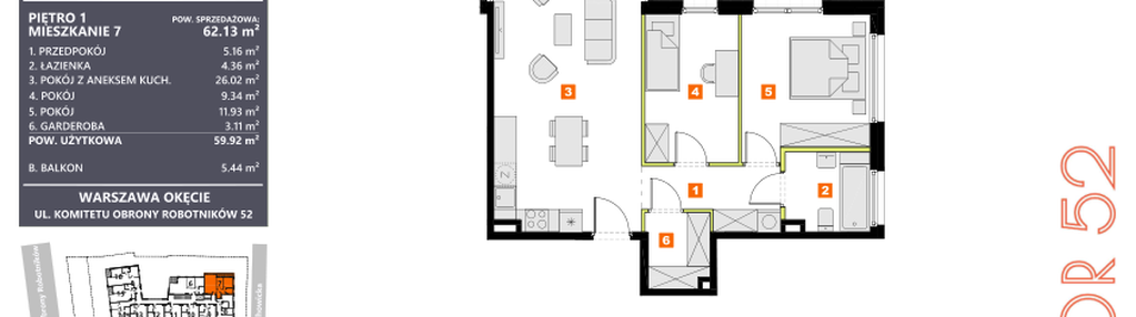 Mieszkanie w inwestycji: KOR 52