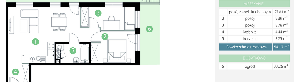 Mieszkanie w inwestycji: Bogatyńska Apartamenty etap 3