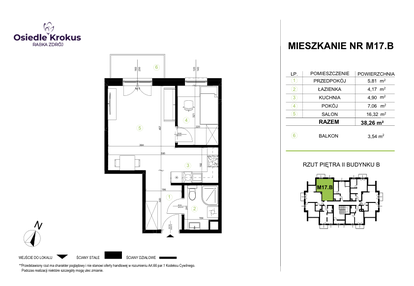 Mieszkanie w inwestycji: Osiedle Krokus etap IV