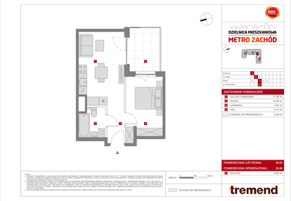 Mieszkanie w inwestycji: Dzielnica Mieszkaniowa Metro Zachód - etap 8