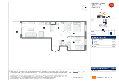 Mieszkanie w inwestycji: Osiedle Bokserska 71 Etap 2 Faza 2