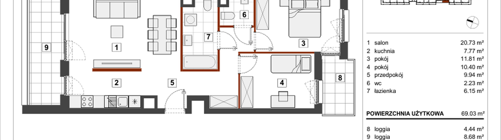 Mieszkanie w inwestycji: Warszawski Świt etap VII