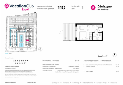 Mieszkanie w inwestycji: VacationClub Resort