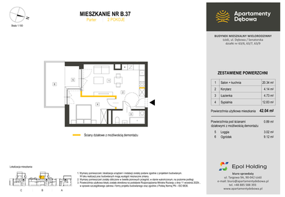 Mieszkanie w inwestycji: Apartamenty Dębowa