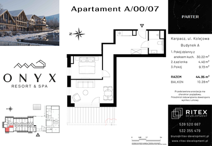 Mieszkanie w inwestycji: Onyx Resort & Spa