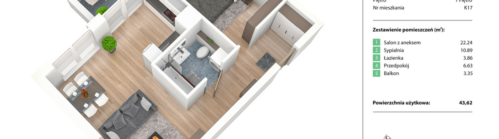 Mieszkanie w inwestycji: Nowe Żerniki Bieńkowskiego etap II