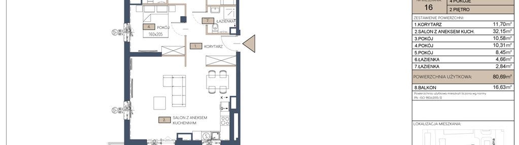 Mieszkanie w inwestycji: Apartamenty Jana Pawła 34