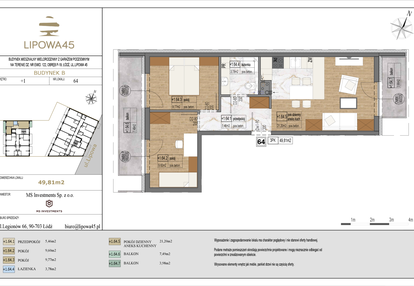 Mieszkanie w inwestycji: Lipowa 45