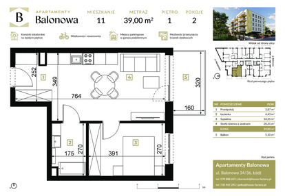 Mieszkanie w inwestycji: Apartamenty Balonowa
