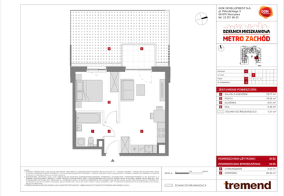Mieszkanie w inwestycji: Dzielnica Mieszkaniowa Metro Zachód - etap 8.1