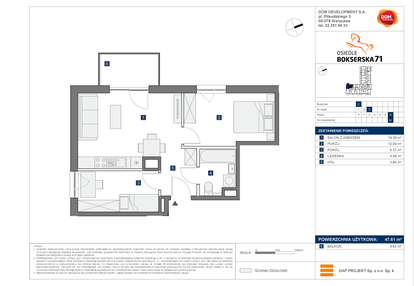 Mieszkanie w inwestycji: Osiedle Bokserska 71 Etap 2 Faza 2