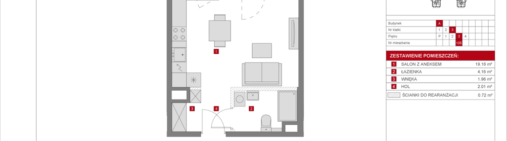 Mieszkanie w inwestycji: Dzielnica Mieszkaniowa Metro Zachód - etap 8.1