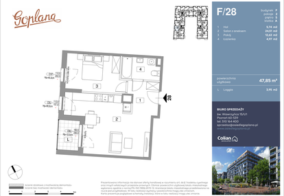 Mieszkanie w inwestycji: Goplana budynek F