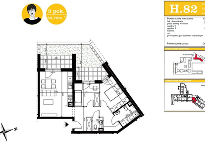 Mieszkanie w inwestycji: ART MODERN etap III - bud. H