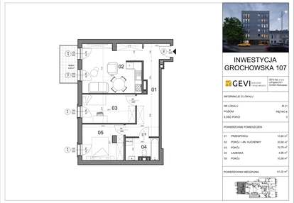 Mieszkanie w inwestycji: Grochowska 107