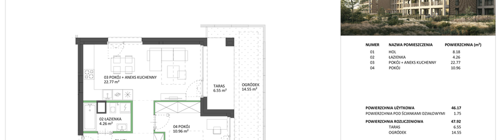 Mieszkanie w inwestycji: Hillence etap 2