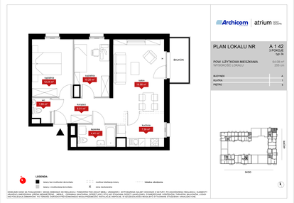 Mieszkanie w inwestycji: Atrium - Nowy Szczepin