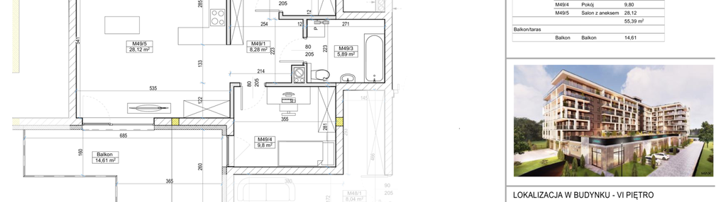 Mieszkanie w inwestycji: Apartamenty Widok Włoszczowa