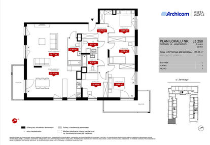 Mieszkanie w inwestycji: Wieża Jeżyce etap VI